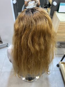 نمونه کار موی قبل از رنگ