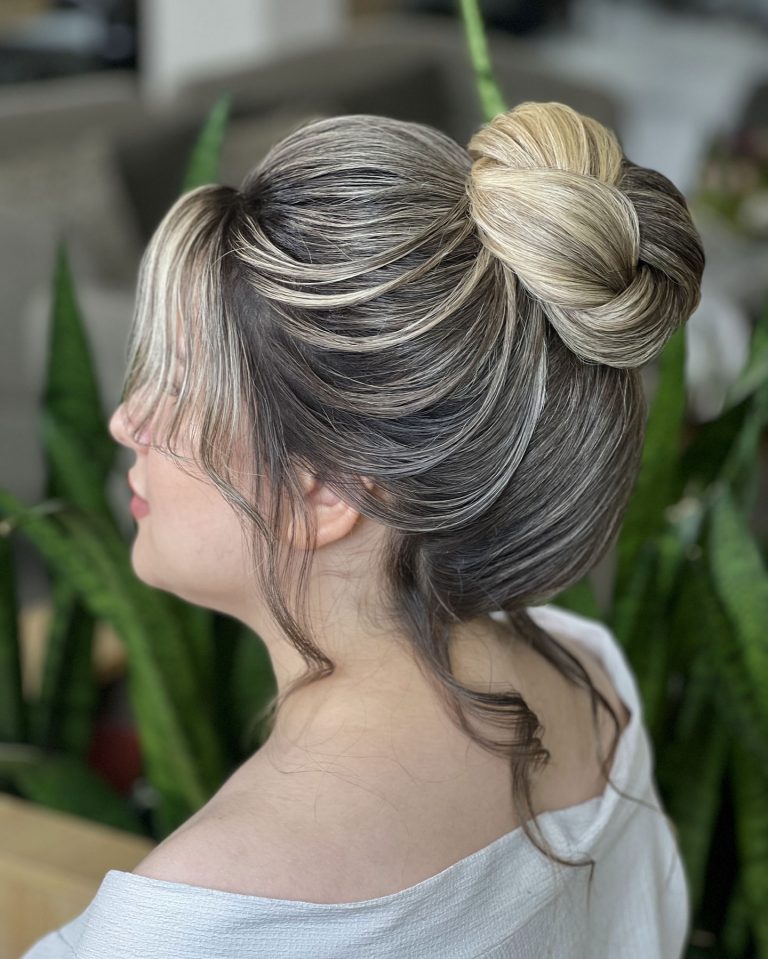 نمونه کار شینیون حرفه ای