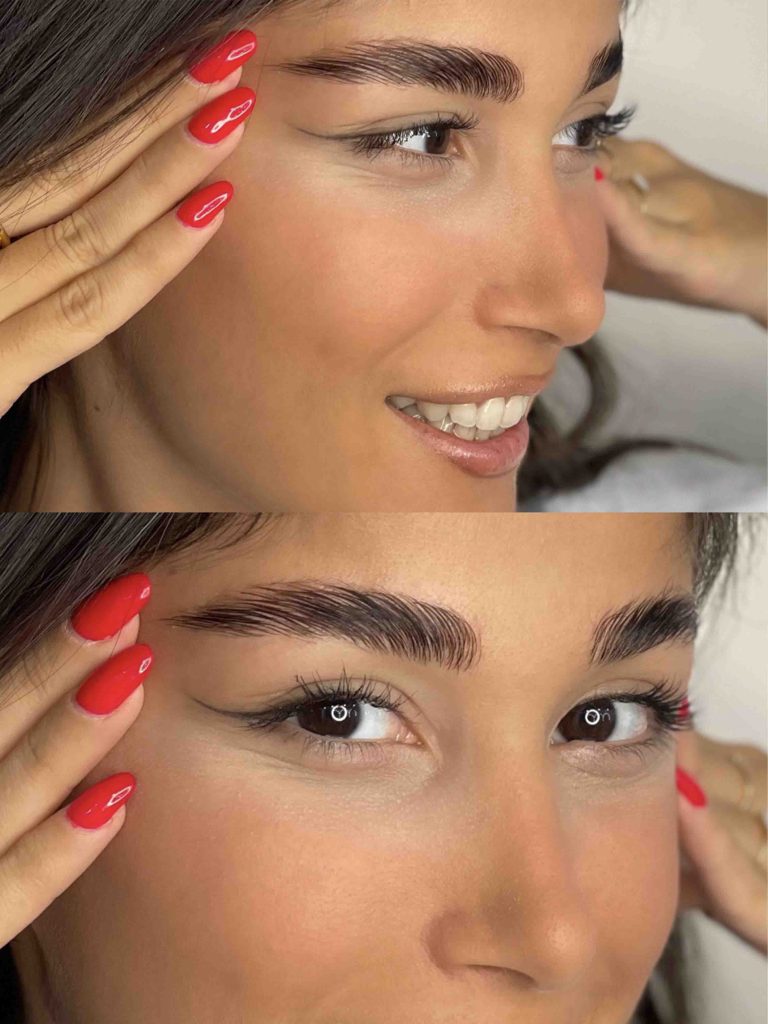 نمونه کار اکشتنشن مژه رشت